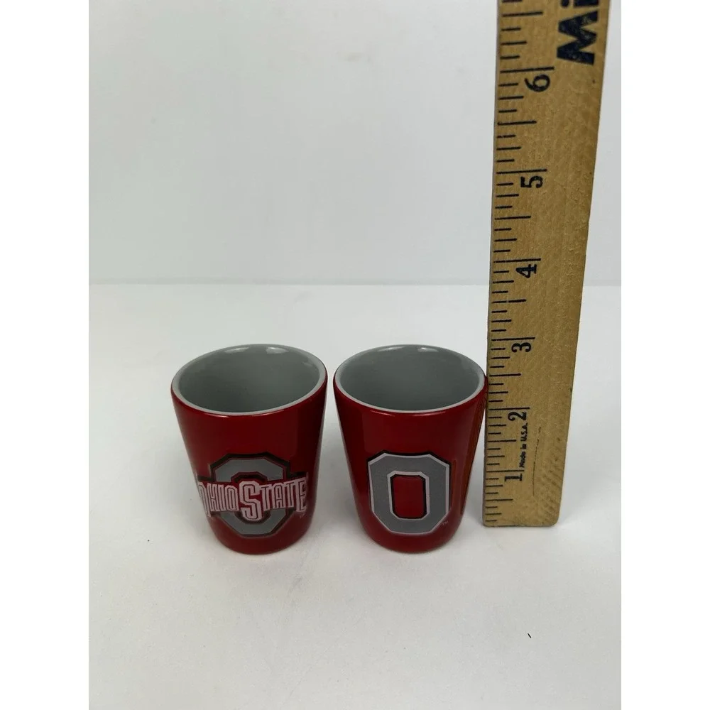 THE Ohio State University Small Red Shot Glass Officially Licensed Buckeyes
